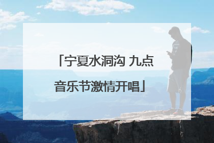 宁夏水洞沟 九点音乐节激情开唱