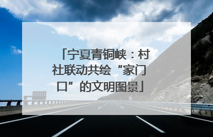 宁夏青铜峡：村社联动共绘“家门口”的文明图景