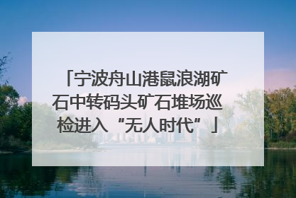 宁波舟山港鼠浪湖矿石中转码头矿石堆场巡检进入“无人时代”