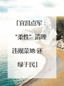 宜昌点军：“柔性”清理违规菜地 还绿于民