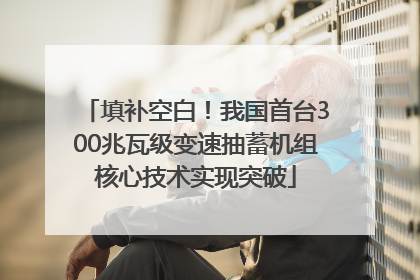 填补空白！我国首台300兆瓦级变速抽蓄机组核心技术实现突破