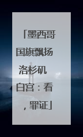 墨西哥国旗飘扬洛杉矶 白宫：看，罪证