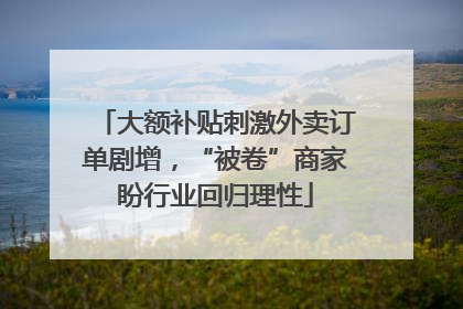 大额补贴刺激外卖订单剧增，“被卷”商家盼行业回归理性