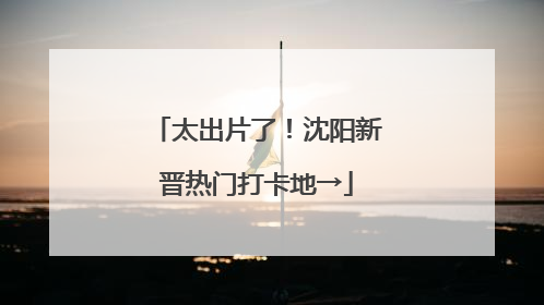 太出片了！沈阳新晋热门打卡地→