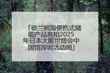 德兰明海便携式储能产品亮相2025年日本大阪世博会中国馆深圳活动周