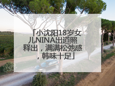 小沈阳18岁女儿NINA出道照释出，满满松弛感，韩味十足