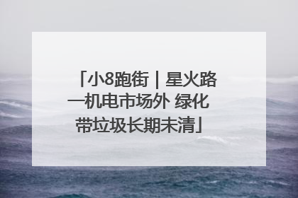 小8跑街｜星火路一机电市场外 绿化带垃圾长期未清
