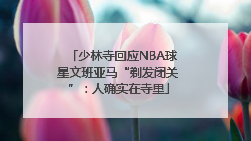 少林寺回应NBA球星文班亚马“剃发闭关”：人确实在寺里
