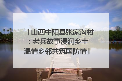 山西中阳县张家沟村：老兵故事浸润乡土 温情乡邻共筑国防情