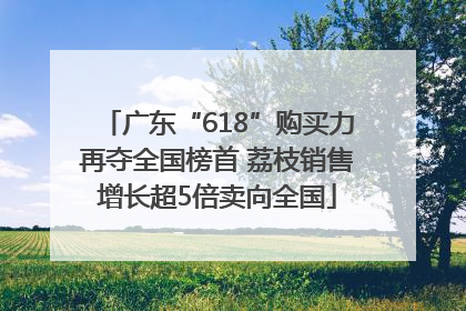 广东“618”购买力再夺全国榜首 荔枝销售增长超5倍卖向全国