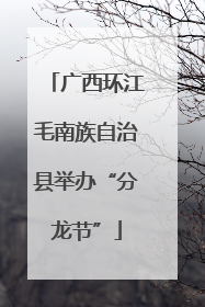 广西环江毛南族自治县举办“分龙节”