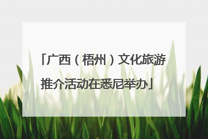 广西（梧州）文化旅游推介活动在悉尼举办