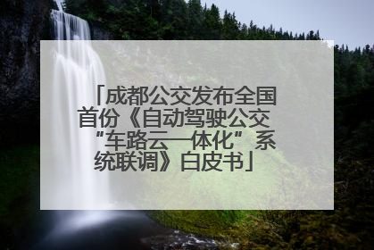 成都公交发布全国首份《自动驾驶公交“车路云一体化”系统联调》白皮书