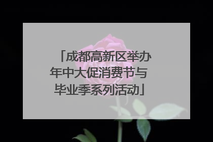 成都高新区举办年中大促消费节与毕业季系列活动