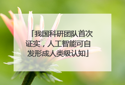 我国科研团队首次证实，人工智能可自发形成人类级认知