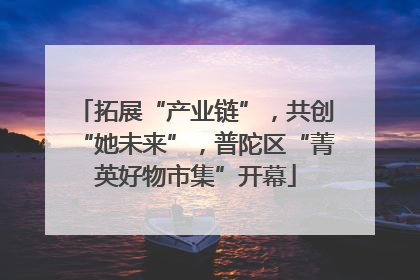 拓展“产业链”，共创“她未来”，普陀区“菁英好物市集”开幕