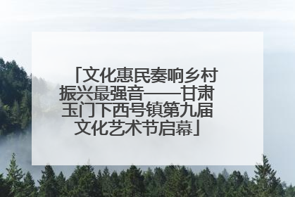 文化惠民奏响乡村振兴最强音——甘肃玉门下西号镇第九届文化艺术节启幕