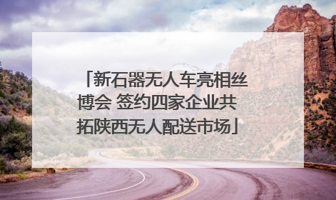 新石器无人车亮相丝博会 签约四家企业共拓陕西无人配送市场