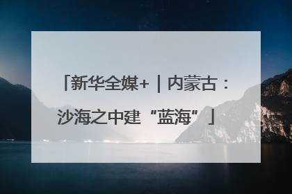 新华全媒+｜内蒙古：沙海之中建“蓝海”