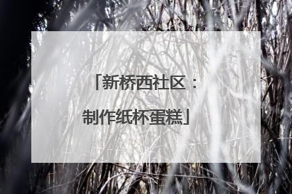 新桥西社区：制作纸杯蛋糕
