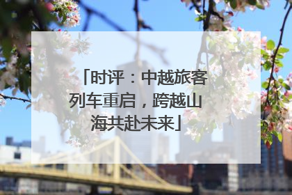 时评：中越旅客列车重启，跨越山海共赴未来