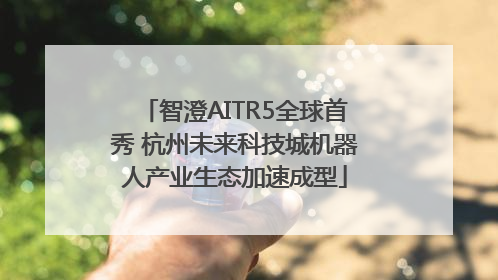 智澄AITR5全球首秀 杭州未来科技城机器人产业生态加速成型