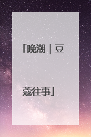 晚潮｜豆蔻往事