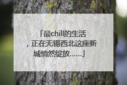最chill的生活，正在无锡西北这座新城悄然绽放……