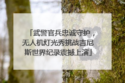 武警官兵忠诚守护，无人机灯光秀挑战吉尼斯世界纪录震撼上演