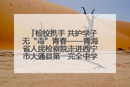 检校携手 共护学子无“毒”青春——青海省人民检察院走进西宁市大通县第一完全中学开展禁毒宣传侧记