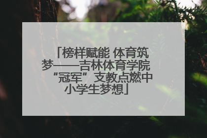 榜样赋能 体育筑梦——吉林体育学院“冠军”支教点燃中小学生梦想