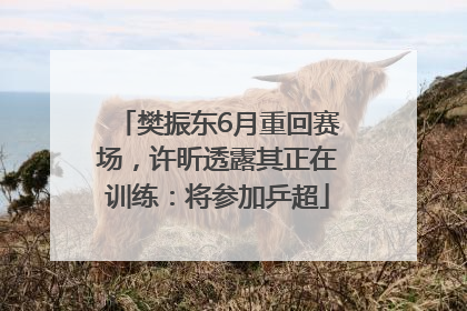 樊振东6月重回赛场，许昕透露其正在训练：将参加乒超