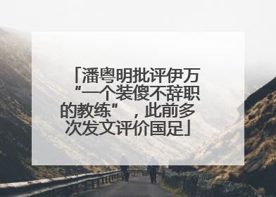 潘粤明批评伊万“一个装傻不辞职的教练”，此前多次发文评价国足