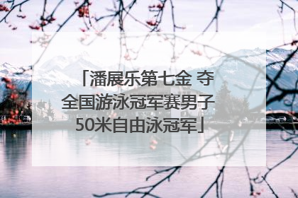 潘展乐第七金 夺全国游泳冠军赛男子50米自由泳冠军