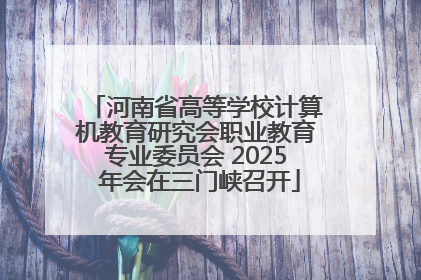 河南省高等学校计算机教育研究会职业教育专业委员会 2025 年会在三门峡召开