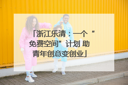 浙江乐清：一个“免费空间”计划 助青年创意变创业