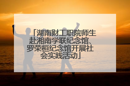湖南财工职院师生赴湘南学联纪念馆、罗荣桓纪念馆开展社会实践活动
