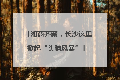 湘商齐聚，长沙这里掀起“头脑风暴”