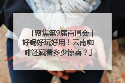 聚焦第9届南博会｜好喝好玩好用！云南咖啡还藏着多少惊喜？