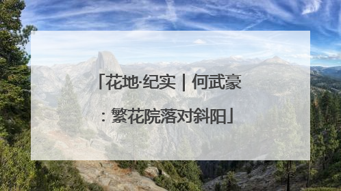 花地·纪实｜何武豪：繁花院落对斜阳