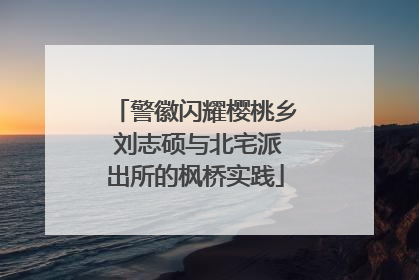 警徽闪耀樱桃乡 刘志硕与北宅派出所的枫桥实践