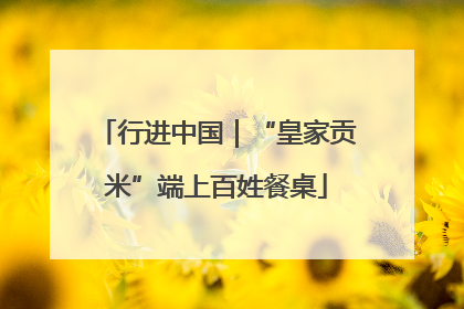 行进中国｜“皇家贡米”端上百姓餐桌