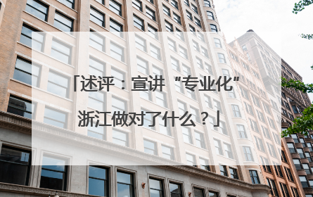 述评：宣讲“专业化” 浙江做对了什么？