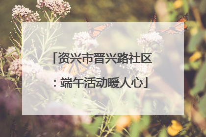资兴市晋兴路社区：端午活动暖人心
