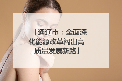 通辽市：全面深化能源改革闯出高质量发展新路