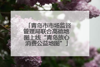 青岛市市场监督管理局联合高德地图上线“青岛放心消费公益地图”