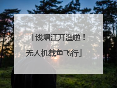 钱塘江开渔啦！无人机载鱼飞行