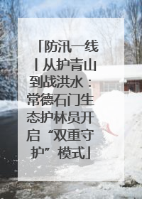 防汛一线丨从护青山到战洪水：常德石门生态护林员开启“双重守护”模式