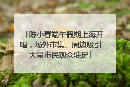 陈小春端午假期上海开唱，场外市集、周边吸引大量市民观众驻足