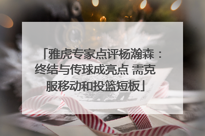 雅虎专家点评杨瀚森：终结与传球成亮点 需克服移动和投篮短板